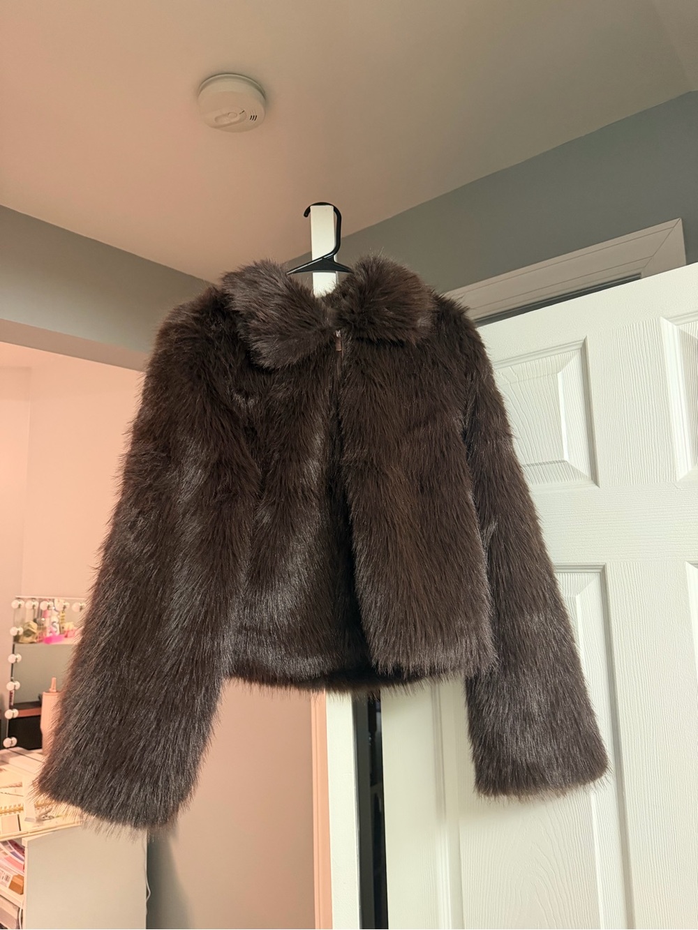 Faux fur jacket